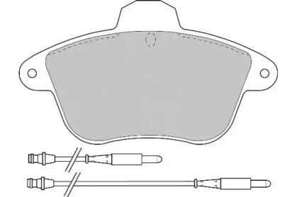 Комплект тормозных колодок NECTO FD6298A