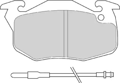 Комплект тормозных колодок NECTO FD6319A