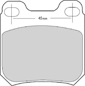 Комплект тормозных колодок NECTO FD6287A