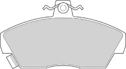 Комплект тормозных колодок NECTO FD6360A