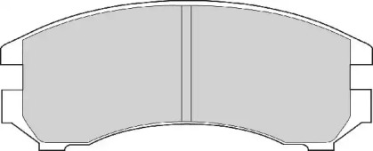 Комплект тормозных колодок NECTO FD6356A