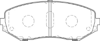 Комплект тормозных колодок NECTO FD7357A