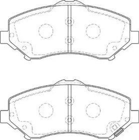 Комплект тормозных колодок NECTO FD7358A