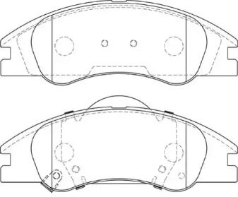 Комплект тормозных колодок NECTO FD7362A