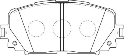 Комплект тормозных колодок NECTO FD7368A