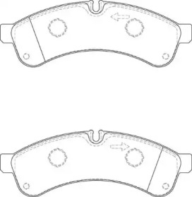 Комплект тормозных колодок NECTO FD7331V