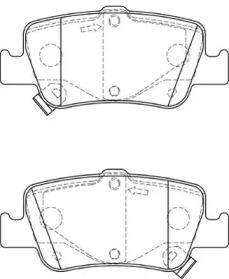 Комплект тормозных колодок NECTO FD7341A