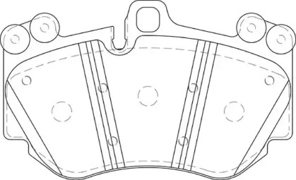 Комплект тормозных колодок NECTO FD7348A