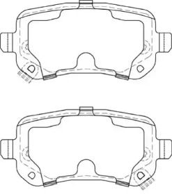 Комплект тормозных колодок NECTO FD7407A