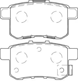 Комплект тормозных колодок NECTO FD7408A