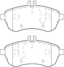 Комплект тормозных колодок NECTO FD7409A