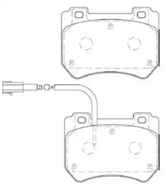 Комплект тормозных колодок NECTO FD7410A