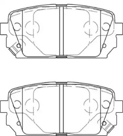 Комплект тормозных колодок NECTO FD7404A