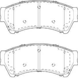 Комплект тормозных колодок NECTO FD7417A