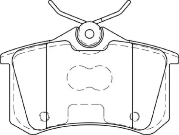 Комплект тормозных колодок NECTO FD7425A