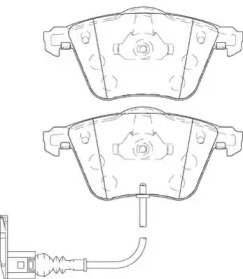 Комплект тормозных колодок NECTO FD7426A