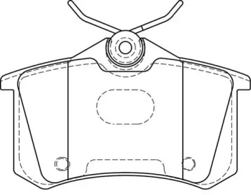 Комплект тормозных колодок NECTO FD7388A