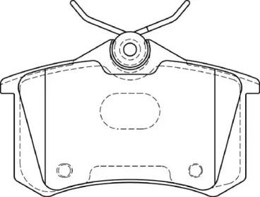 Комплект тормозных колодок NECTO FD7394A