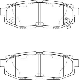 Комплект тормозных колодок NECTO FD7398A