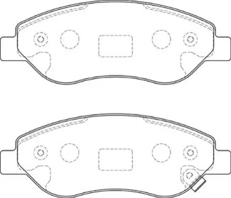 Комплект тормозных колодок NECTO FD7264A