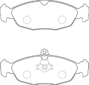 Комплект тормозных колодок NECTO FD7253A