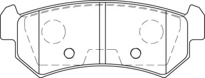 Комплект тормозных колодок NECTO FD7254A