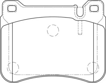 Комплект тормозных колодок NECTO FD7258A