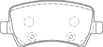 Комплект тормозных колодок NECTO FD7261A