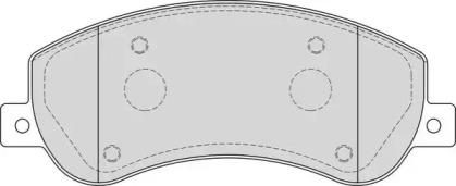 Комплект тормозных колодок NECTO FD7271V