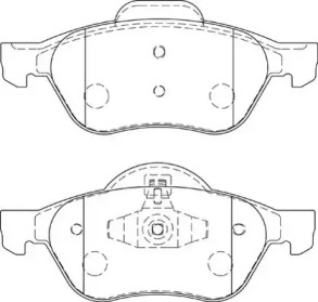 Комплект тормозных колодок NECTO FD7229A