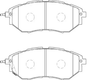 Комплект тормозных колодок NECTO FD7307A