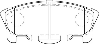 Комплект тормозных колодок NECTO FD7310A