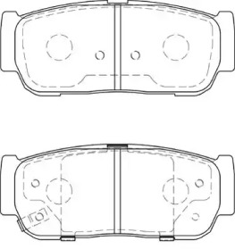 Комплект тормозных колодок NECTO FD7320A