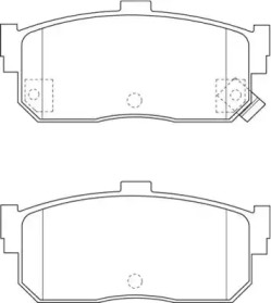 Комплект тормозных колодок NECTO FD7277A