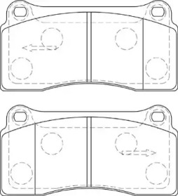 Комплект тормозных колодок NECTO FD7286A