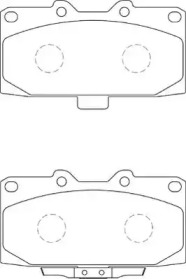 Комплект тормозных колодок NECTO FD7305A