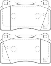 Комплект тормозных колодок NECTO FD7292A