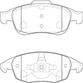 Комплект тормозных колодок NECTO FD7296A