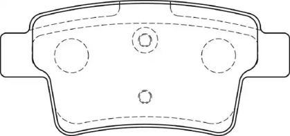 Комплект тормозных колодок NECTO FD7298A