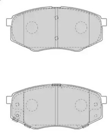 Комплект тормозных колодок NECTO FD7569A