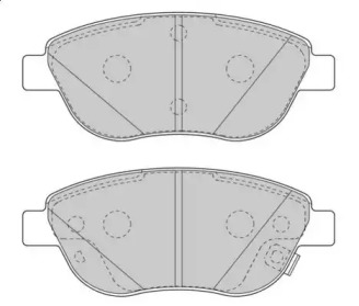 Комплект тормозных колодок NECTO FD7573A