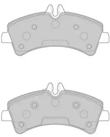 Комплект тормозных колодок NECTO FD7561V