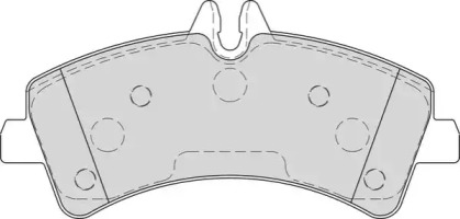 Комплект тормозных колодок NECTO FD7582V