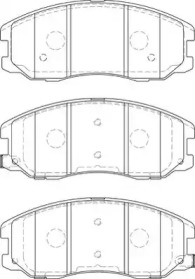 Комплект тормозных колодок NECTO FD7577A