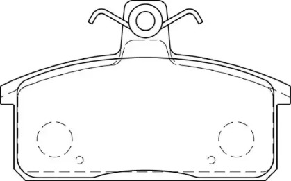 Комплект тормозных колодок NECTO FD7429A