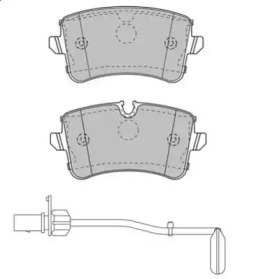 Комплект тормозных колодок NECTO FD7535A