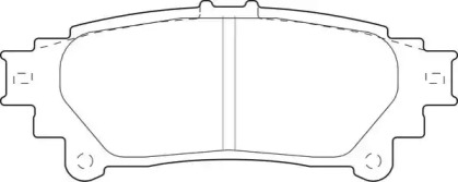 Комплект тормозных колодок NECTO FD7537A