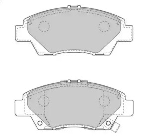 Комплект тормозных колодок NECTO FD7543A