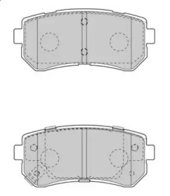 Комплект тормозных колодок NECTO FD7547A