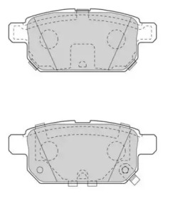 Комплект тормозных колодок NECTO FD7562A